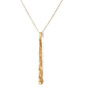 14k Gold Filled Single Stroke Pendant